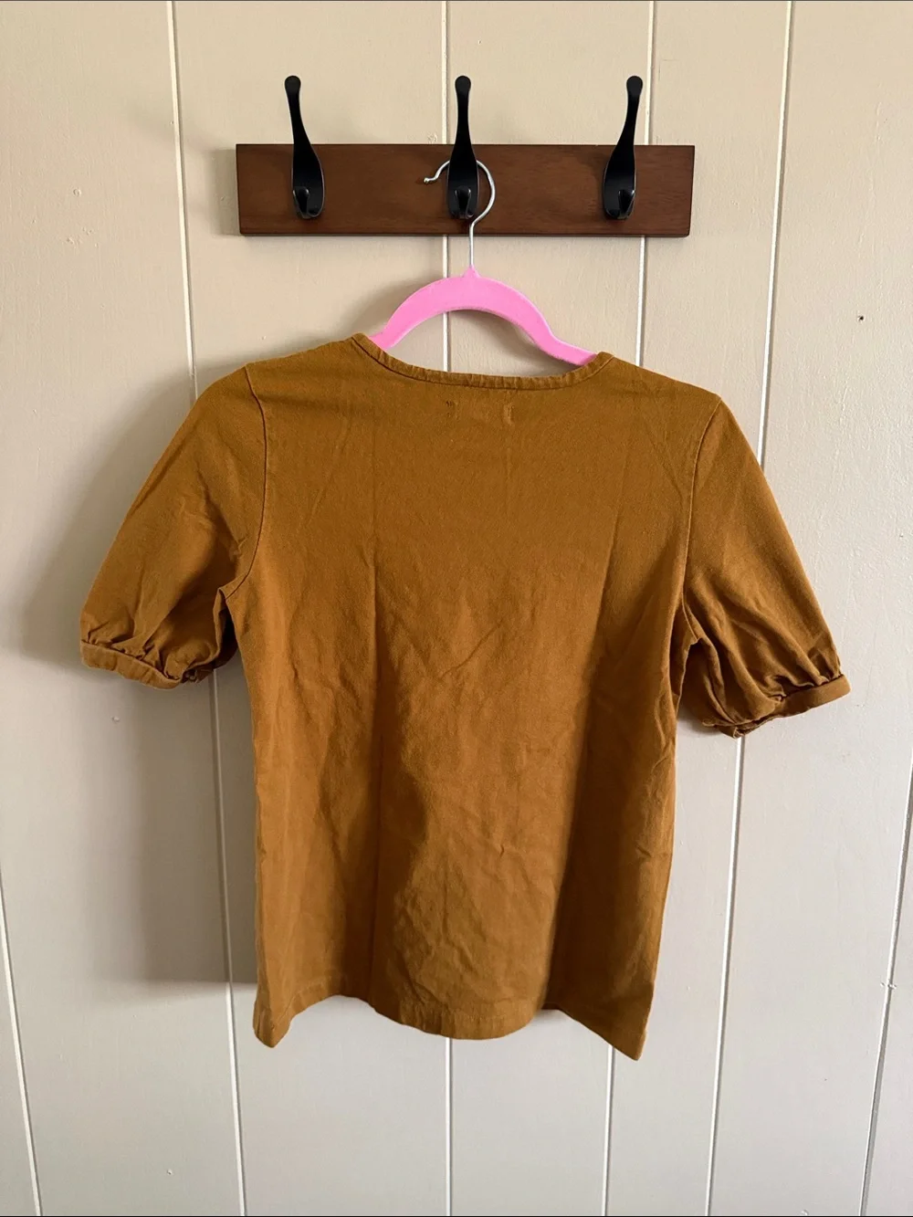 Madewell Puff Sleeve Tee in Mustard